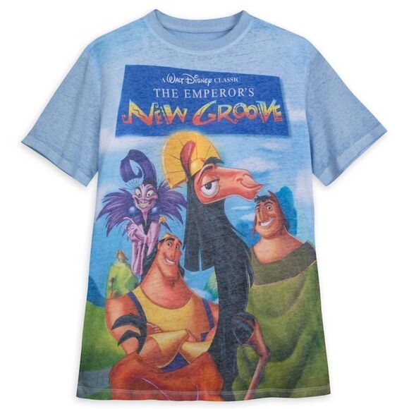 Disney Parks The Emperor's New Groove VHS Cover Unisex Shirt NWT - Picture 1 of 7